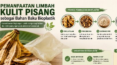 Pemanfaatan Limbah Kulit Pisang sebagai Bahan Baku Bioplastik